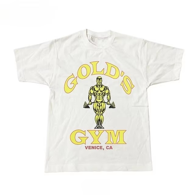 Streetwear Brand Vintage - ゴールドジム マッスルジョー ヴィンテージ スポーツブランド グラフィックTシャツ コットン製